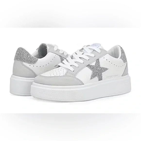 Vintage Havana White and Light Gray Star Sneakers (NEW) - Picture 7 of 15